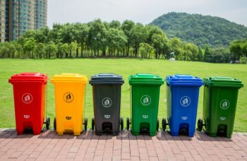Different Types of Dustbins - Red, Green & Blue Dustbin AND Their Uses